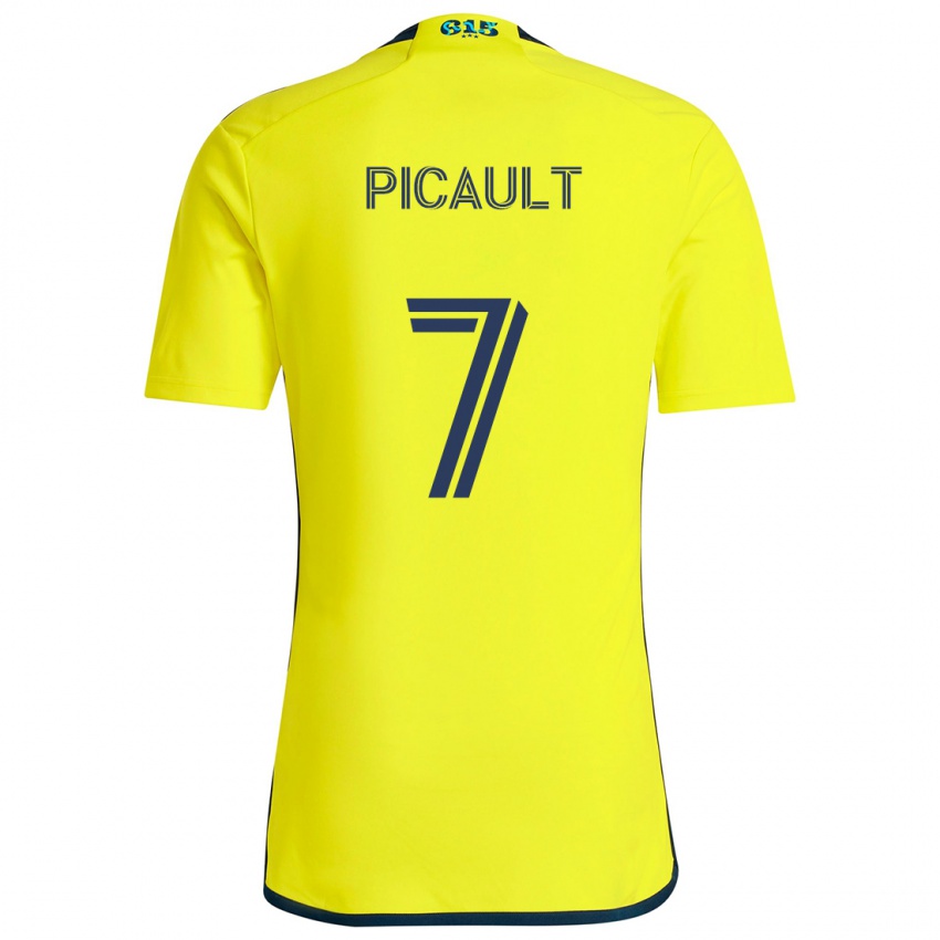 Børn Fafà Picault #7 Gul Blå Hjemmebane Spillertrøjer 2024/25 Trøje T-Shirt