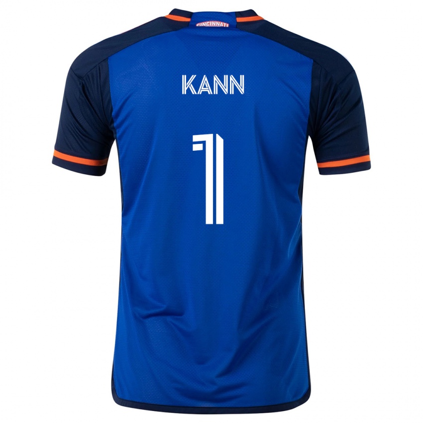 Børn Alec Kann #1 Blå Hvid Hjemmebane Spillertrøjer 2024/25 Trøje T-Shirt