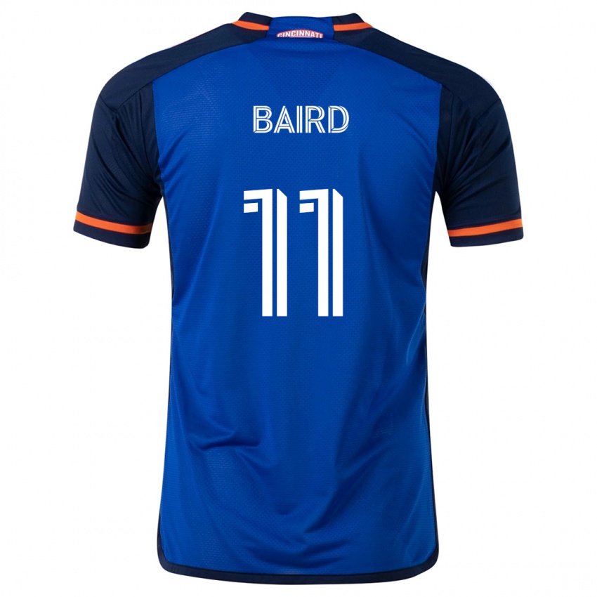 Børn Corey Baird #11 Blå Hvid Hjemmebane Spillertrøjer 2024/25 Trøje T-Shirt