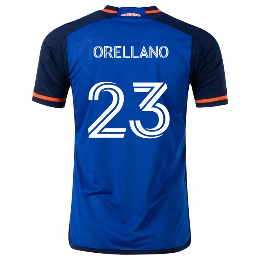 Børn Luca Orellano #23 Blå Hvid Hjemmebane Spillertrøjer 2024/25 Trøje T-Shirt