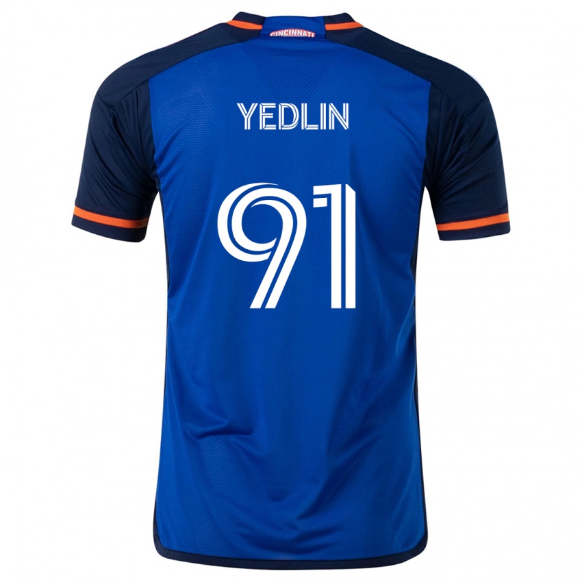 Børn Deandre Yedlin #91 Blå Hvid Hjemmebane Spillertrøjer 2024/25 Trøje T-Shirt