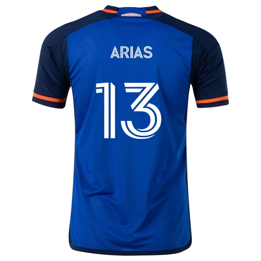 Børn Santiago Arias #13 Blå Hvid Hjemmebane Spillertrøjer 2024/25 Trøje T-Shirt