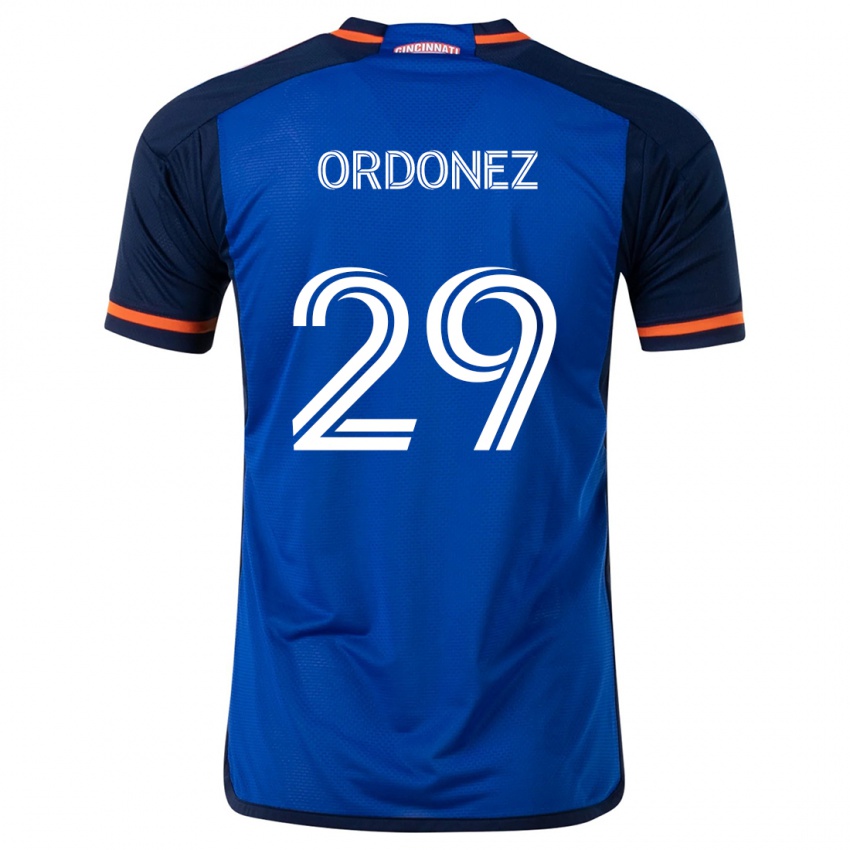 Børn Arquímides Ordóñez #29 Blå Hvid Hjemmebane Spillertrøjer 2024/25 Trøje T-Shirt