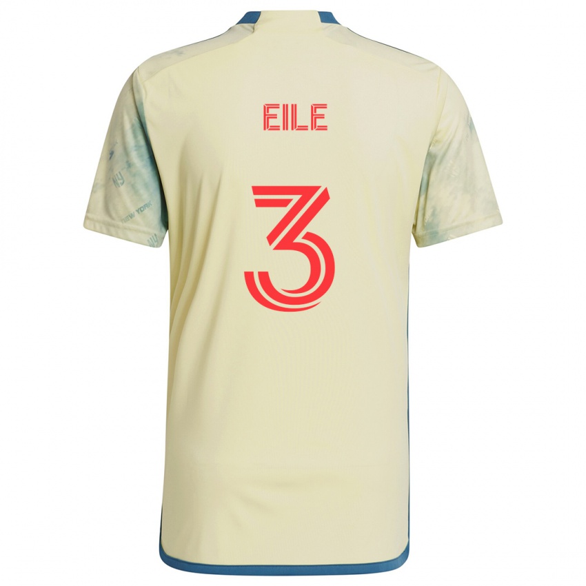 Børn Noah Eile #3 Gul Rød Blå Hjemmebane Spillertrøjer 2024/25 Trøje T-Shirt