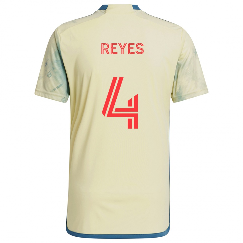 Børn Andrés Reyes #4 Gul Rød Blå Hjemmebane Spillertrøjer 2024/25 Trøje T-Shirt