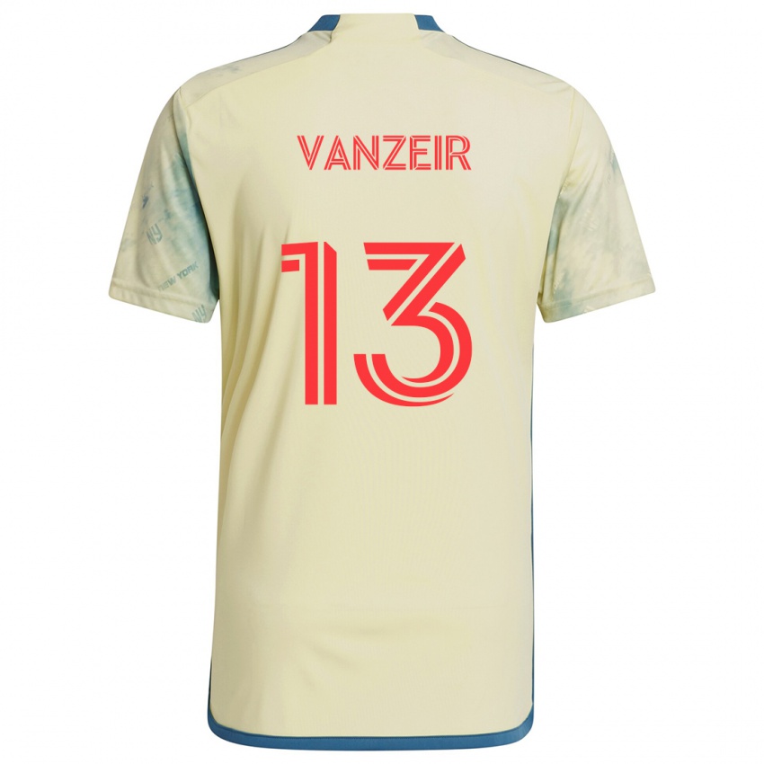 Børn Dante Vanzeir #13 Gul Rød Blå Hjemmebane Spillertrøjer 2024/25 Trøje T-Shirt