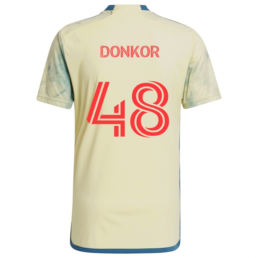 Børn Ronald Donkor #48 Gul Rød Blå Hjemmebane Spillertrøjer 2024/25 Trøje T-Shirt