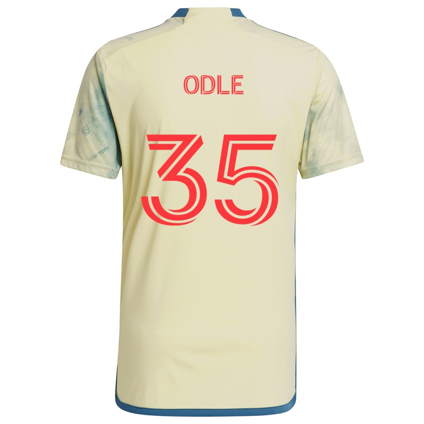 Børn Dallas Odle #35 Gul Rød Blå Hjemmebane Spillertrøjer 2024/25 Trøje T-Shirt