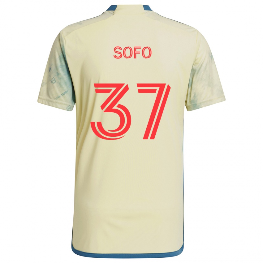 Børn Mohammed Sofo #37 Gul Rød Blå Hjemmebane Spillertrøjer 2024/25 Trøje T-Shirt