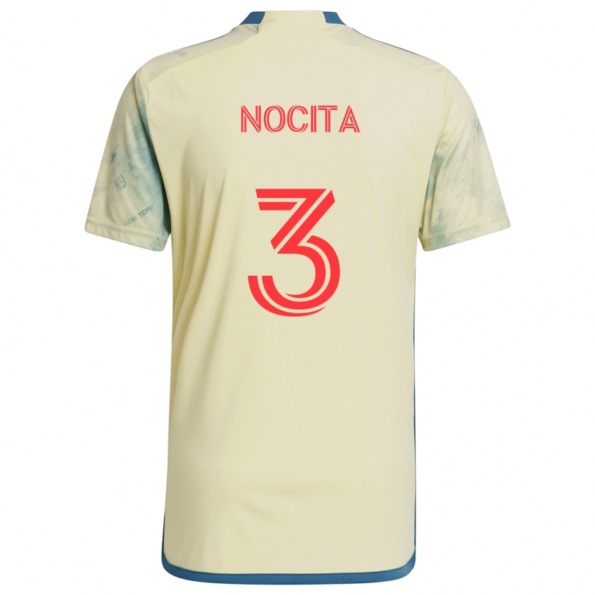 Børn Matthew Nocita #3 Gul Rød Blå Hjemmebane Spillertrøjer 2024/25 Trøje T-Shirt