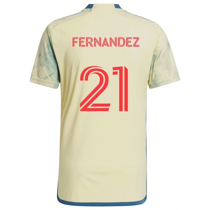 Børn Omir Fernandez #21 Gul Rød Blå Hjemmebane Spillertrøjer 2024/25 Trøje T-Shirt