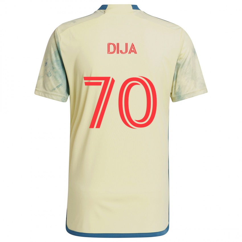 Børn Dija #70 Gul Rød Blå Hjemmebane Spillertrøjer 2024/25 Trøje T-Shirt