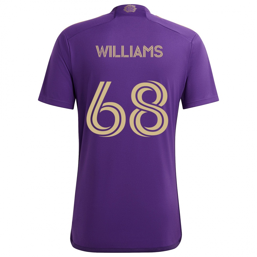 Børn Thomas Williams #68 Lilla Gul Hjemmebane Spillertrøjer 2024/25 Trøje T-Shirt