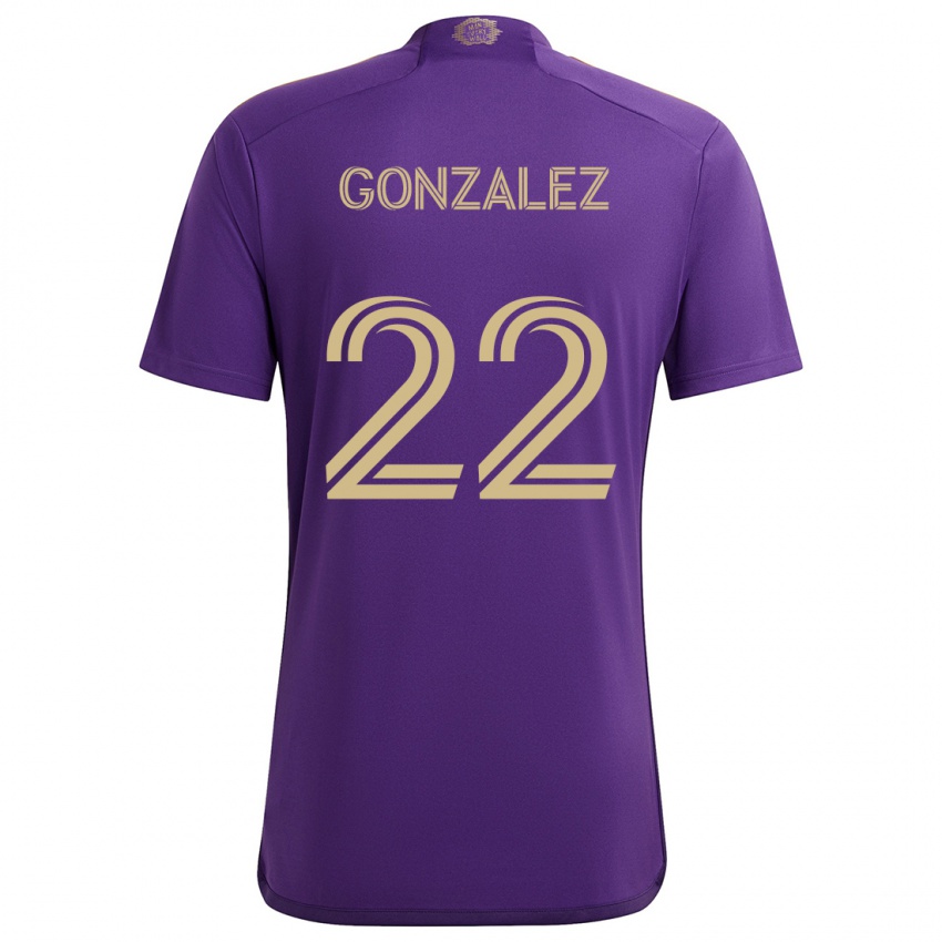 Børn Gastón González #22 Lilla Gul Hjemmebane Spillertrøjer 2024/25 Trøje T-Shirt