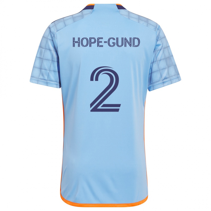 Børn Rio Hope-Gund #2 Blå Orange Hjemmebane Spillertrøjer 2024/25 Trøje T-Shirt