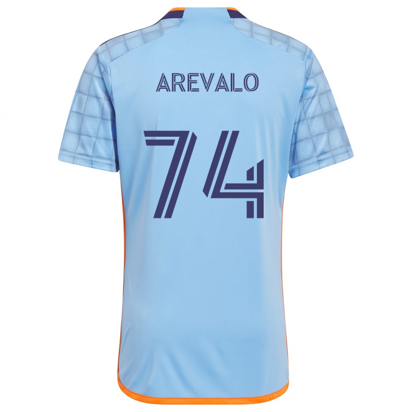 Børn Ronny Arévalo #74 Blå Orange Hjemmebane Spillertrøjer 2024/25 Trøje T-Shirt