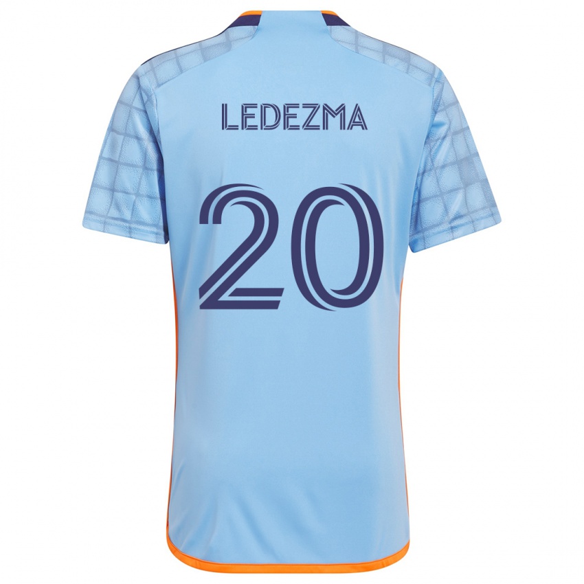 Børn Richard Ledezma #20 Blå Orange Hjemmebane Spillertrøjer 2024/25 Trøje T-Shirt