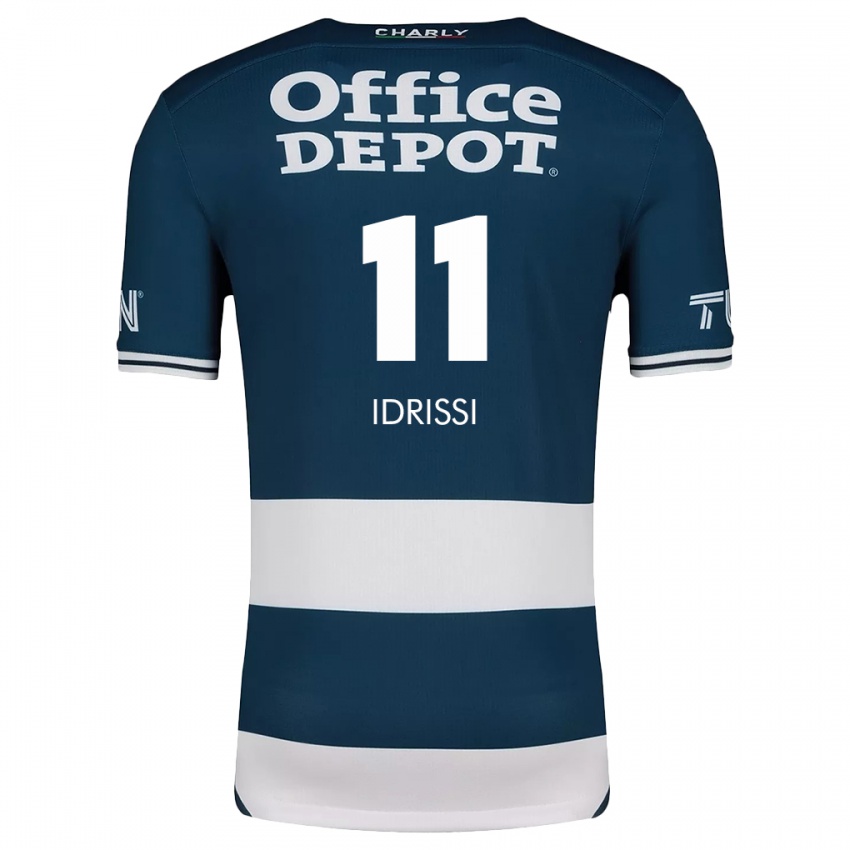 Børn Oussama Idrissi #11 Blå Hvid Hjemmebane Spillertrøjer 2024/25 Trøje T-Shirt