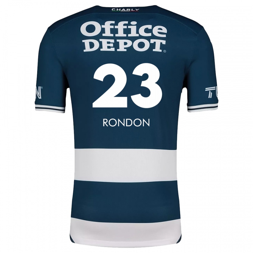 Børn Salomon Rondon #23 Blå Hvid Hjemmebane Spillertrøjer 2024/25 Trøje T-Shirt