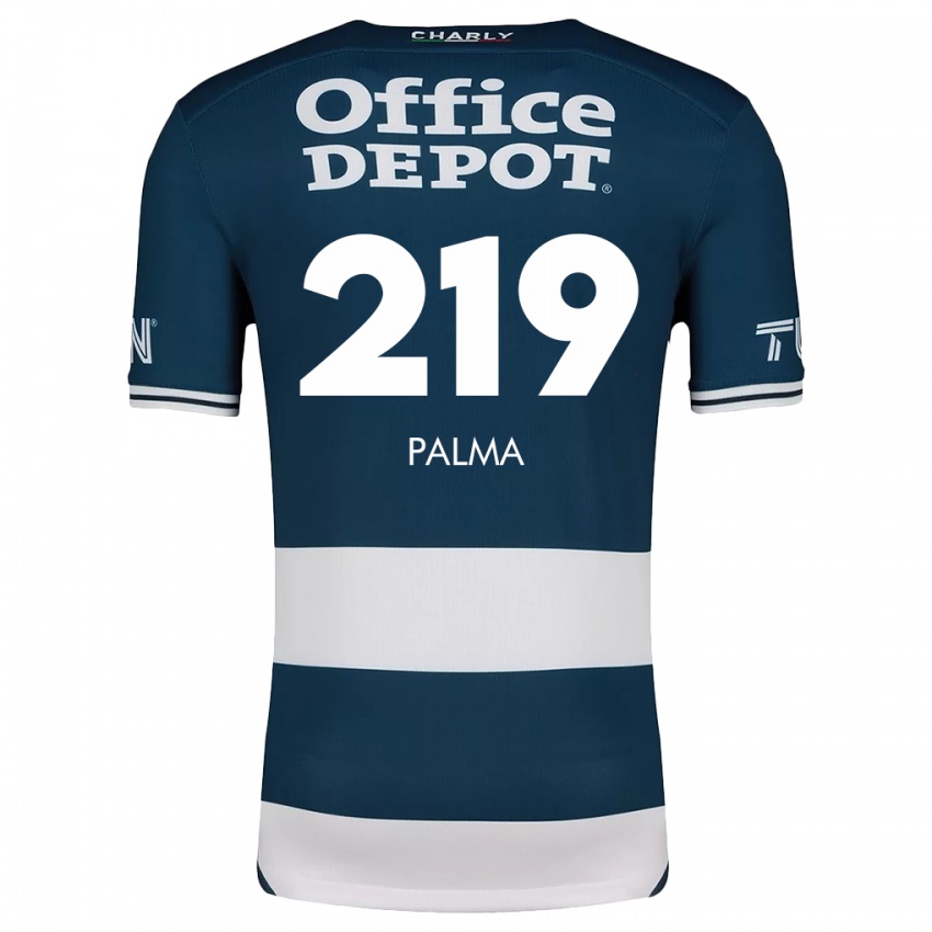 Børn Pablo Palma #219 Blå Hvid Hjemmebane Spillertrøjer 2024/25 Trøje T-Shirt