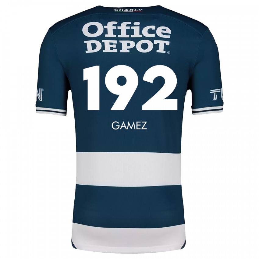 Børn Jonathan Gámez #192 Blå Hvid Hjemmebane Spillertrøjer 2024/25 Trøje T-Shirt