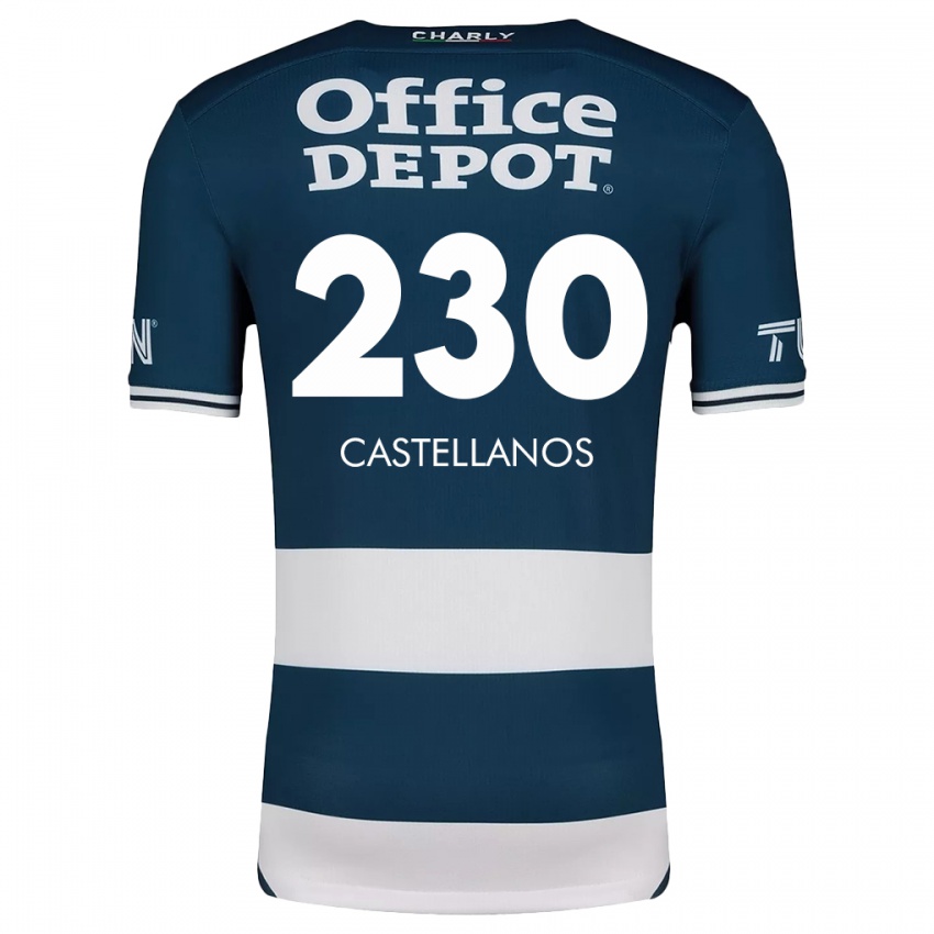 Børn Edson Castellanos #230 Blå Hvid Hjemmebane Spillertrøjer 2024/25 Trøje T-Shirt