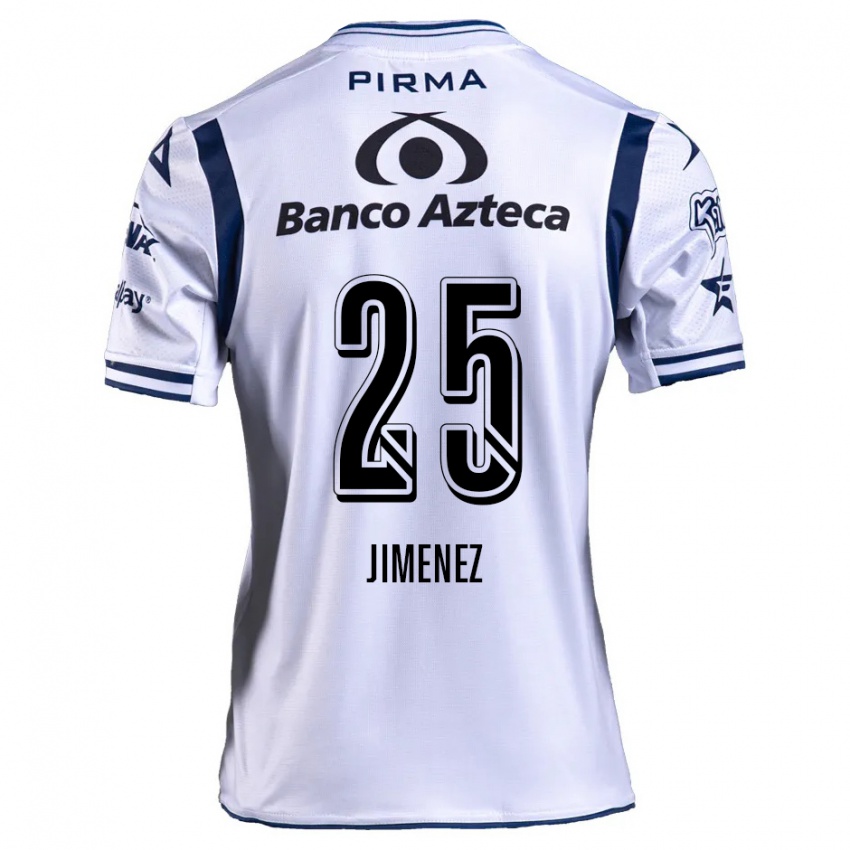 Børn Miguel Jiménez #25 Hvid Marineblå Hjemmebane Spillertrøjer 2024/25 Trøje T-Shirt