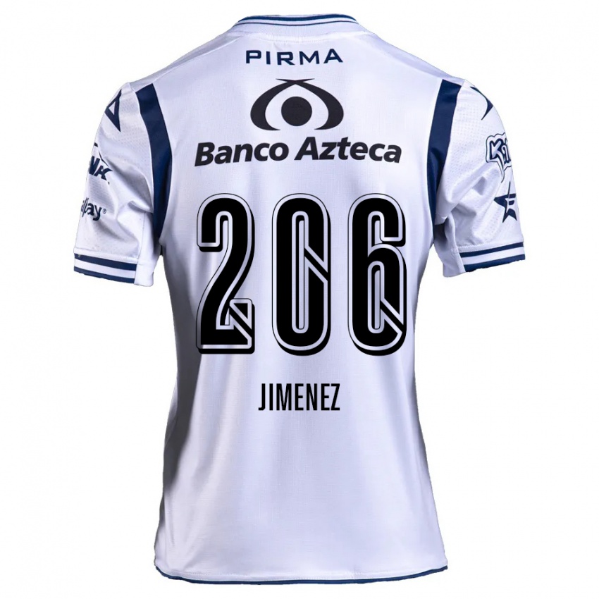 Børn Leonardo Jiménez #206 Hvid Marineblå Hjemmebane Spillertrøjer 2024/25 Trøje T-Shirt