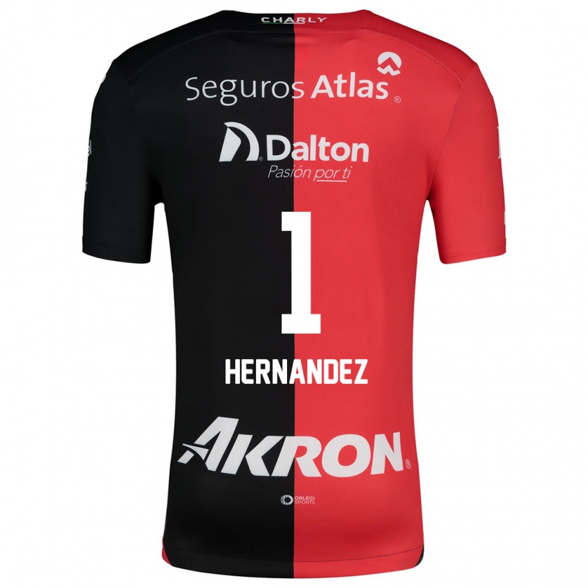 Børn José Hernández #1 Rød Sort Hjemmebane Spillertrøjer 2024/25 Trøje T-Shirt