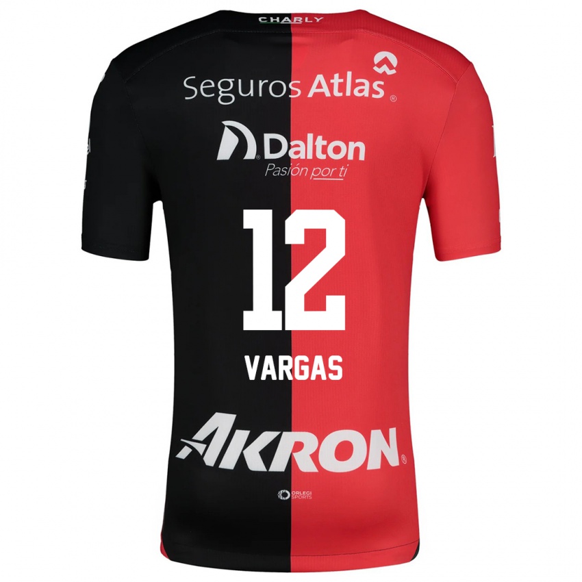 Børn Camilo Vargas #12 Rød Sort Hjemmebane Spillertrøjer 2024/25 Trøje T-Shirt