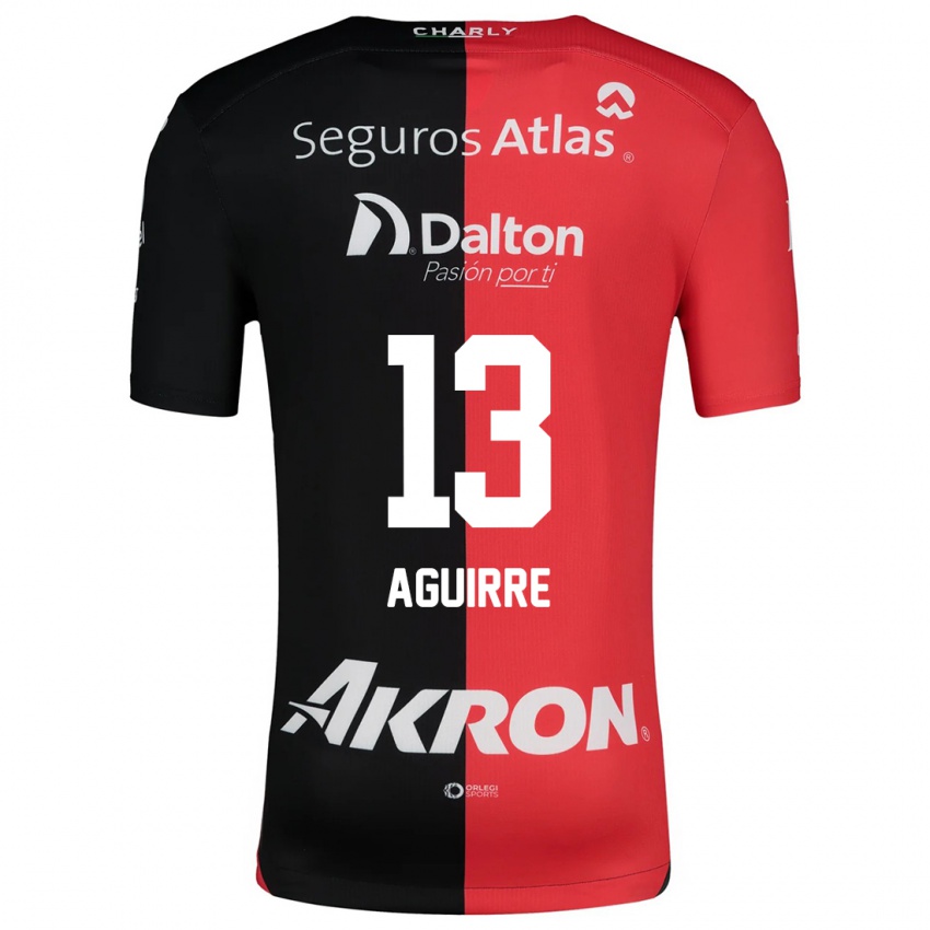 Børn Gaddi Aguirre #13 Rød Sort Hjemmebane Spillertrøjer 2024/25 Trøje T-Shirt