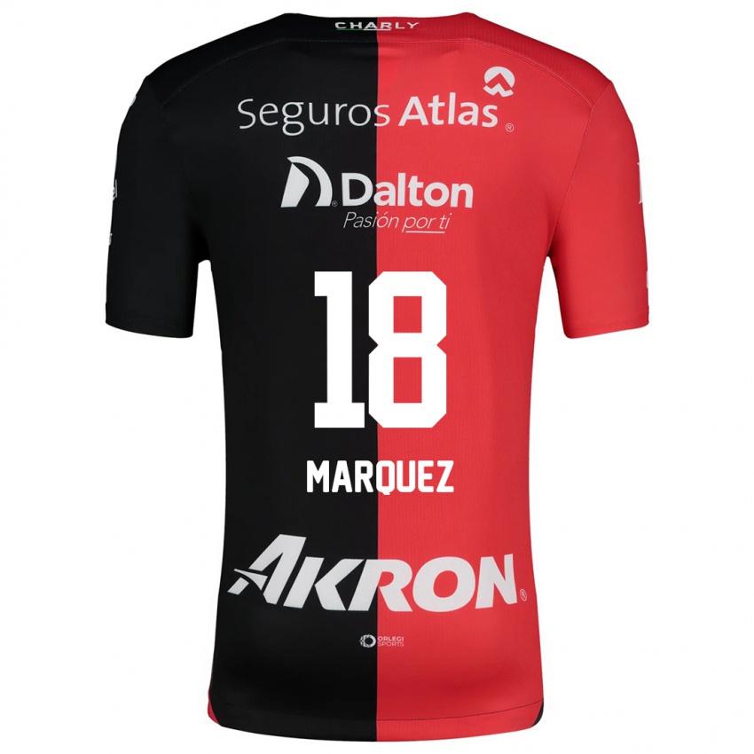 Børn Jeremy Márquez #18 Rød Sort Hjemmebane Spillertrøjer 2024/25 Trøje T-Shirt