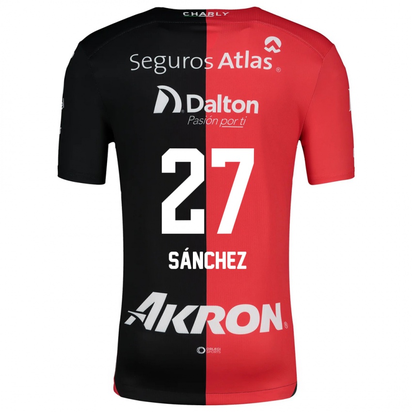 Børn Antonio Sánchez #27 Rød Sort Hjemmebane Spillertrøjer 2024/25 Trøje T-Shirt