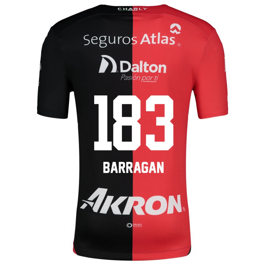 Børn Roberto Barragán #183 Rød Sort Hjemmebane Spillertrøjer 2024/25 Trøje T-Shirt