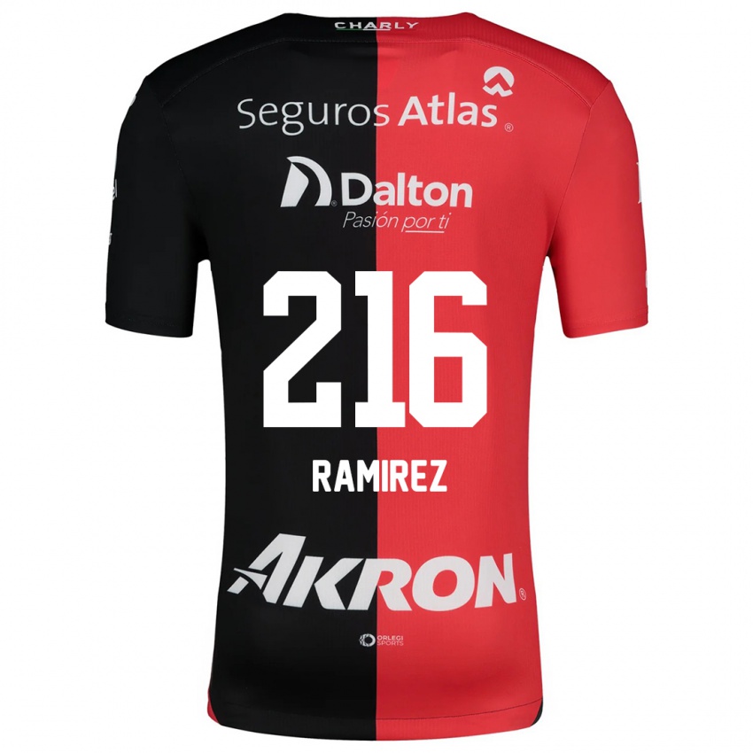 Børn Paulo Ramírez #216 Rød Sort Hjemmebane Spillertrøjer 2024/25 Trøje T-Shirt