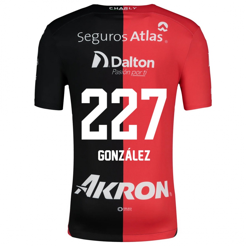 Børn Rodolfo González #227 Rød Sort Hjemmebane Spillertrøjer 2024/25 Trøje T-Shirt