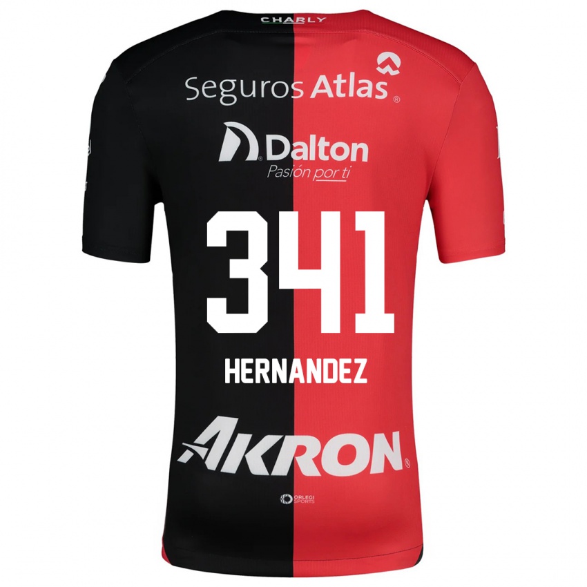 Børn Leonardo Hernández #341 Rød Sort Hjemmebane Spillertrøjer 2024/25 Trøje T-Shirt