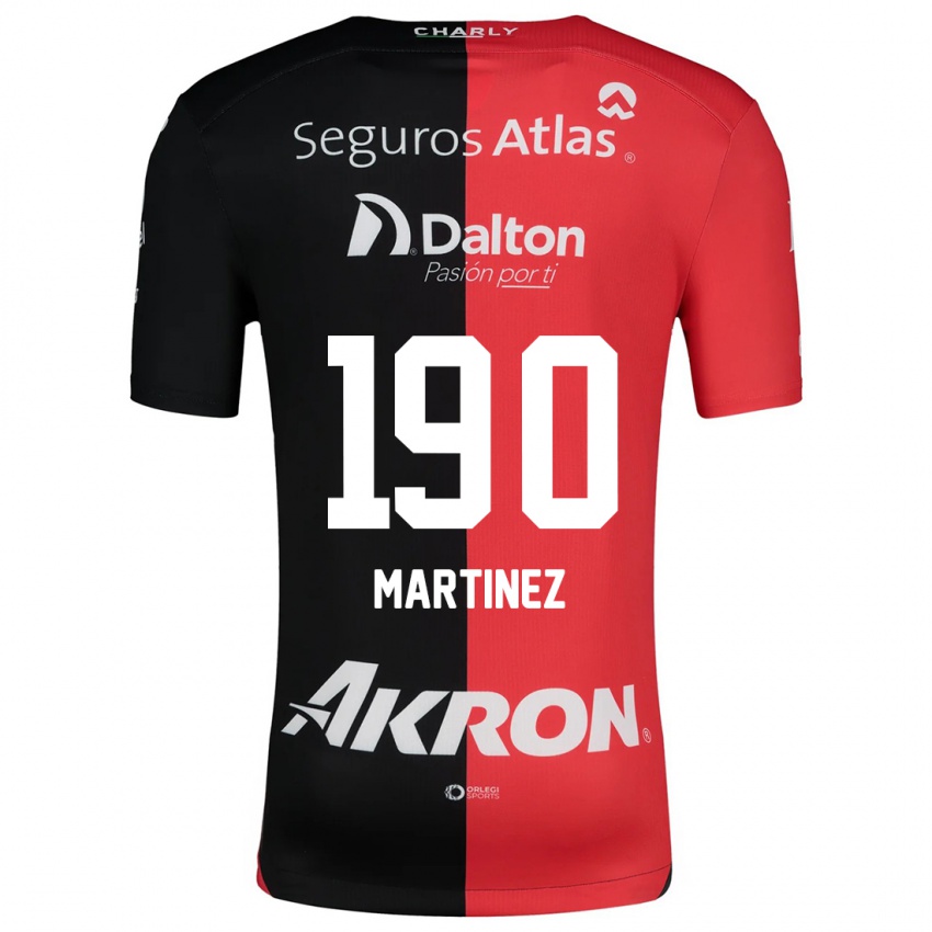 Børn Luis Carlos Martínez #190 Rød Sort Hjemmebane Spillertrøjer 2024/25 Trøje T-Shirt