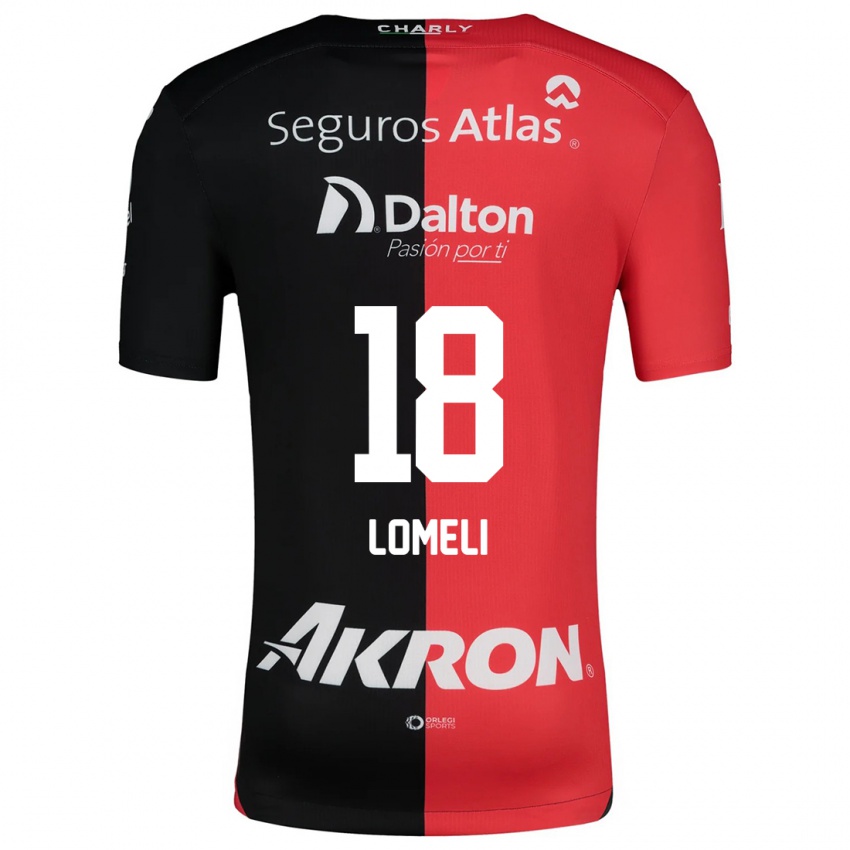 Børn Alejandra Lomelí #18 Rød Sort Hjemmebane Spillertrøjer 2024/25 Trøje T-Shirt