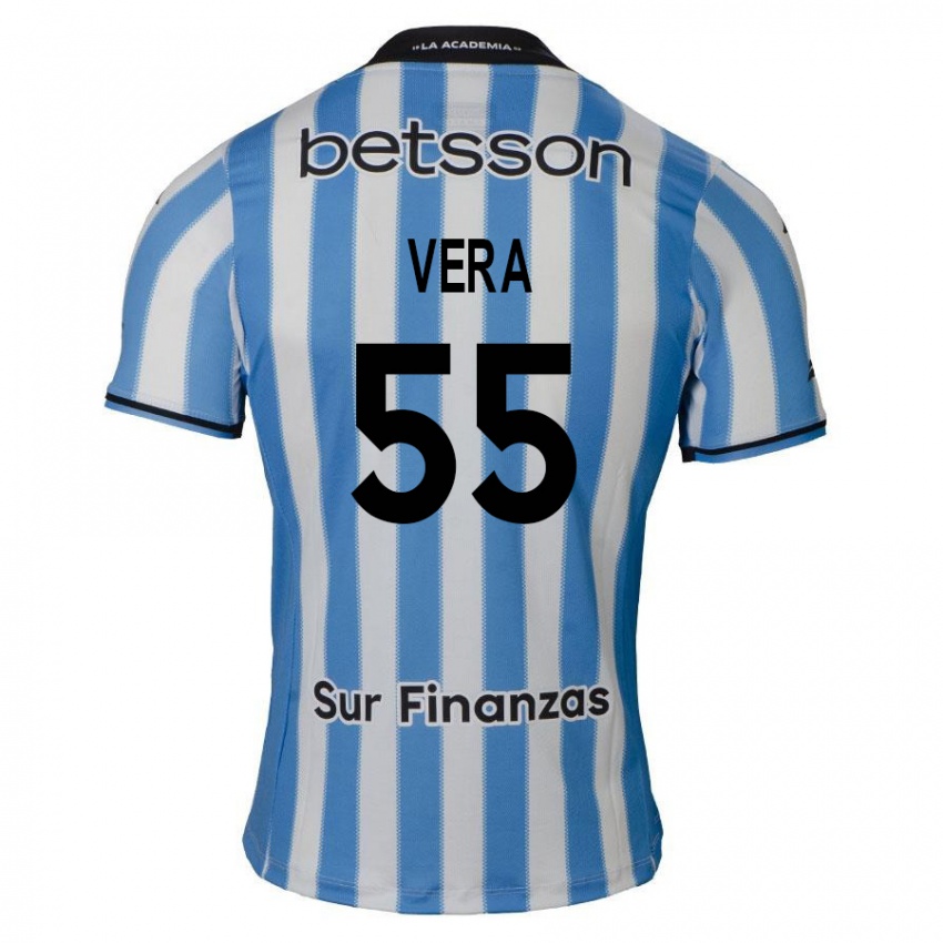 Børn Santino Vera #55 Blå Hvid Sort Hjemmebane Spillertrøjer 2024/25 Trøje T-Shirt