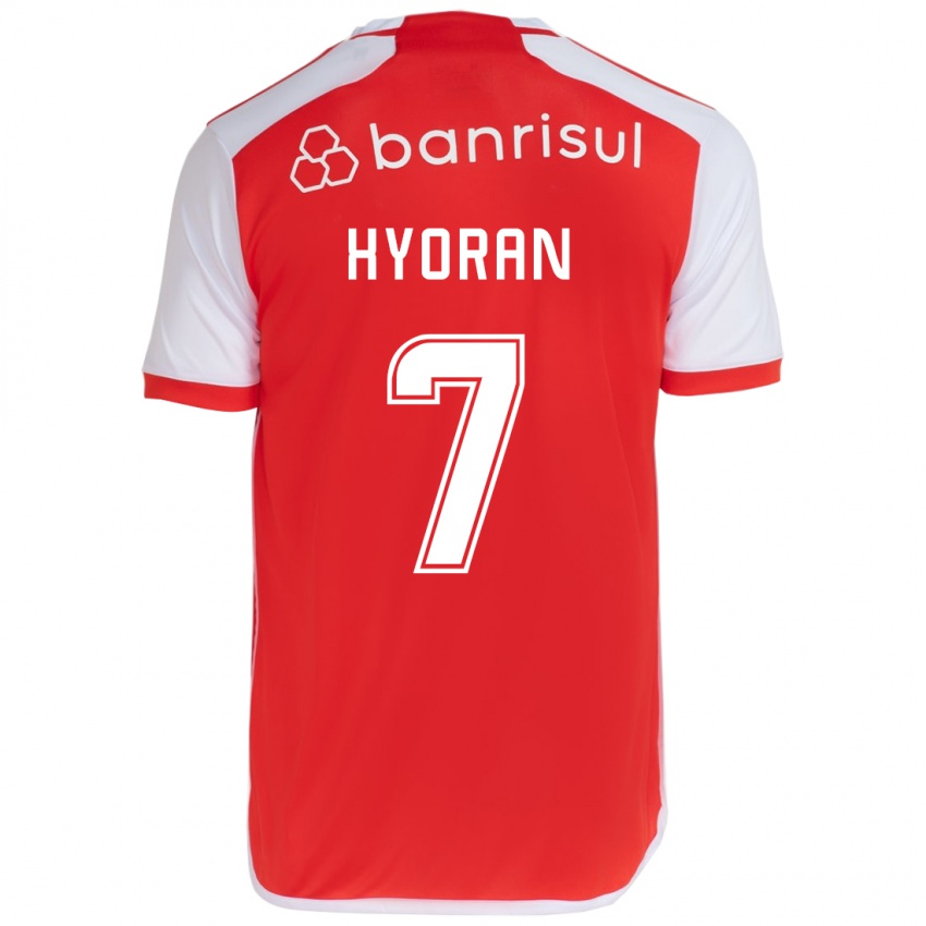 Børn Hyoran #7 Rød Hvid Hjemmebane Spillertrøjer 2024/25 Trøje T-Shirt