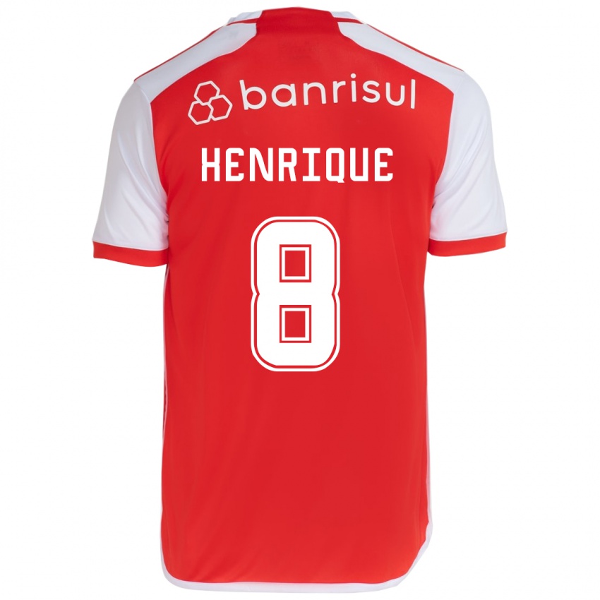 Børn Bruno Henrique #8 Rød Hvid Hjemmebane Spillertrøjer 2024/25 Trøje T-Shirt