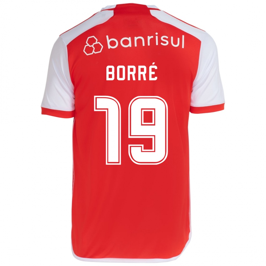 Børn Rafael Borré #19 Rød Hvid Hjemmebane Spillertrøjer 2024/25 Trøje T-Shirt