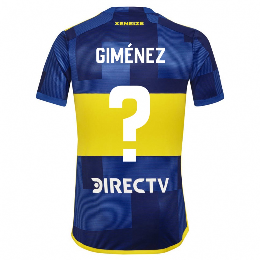 Børn Milton Giménez #0 Blå Gul Hjemmebane Spillertrøjer 2024/25 Trøje T-Shirt