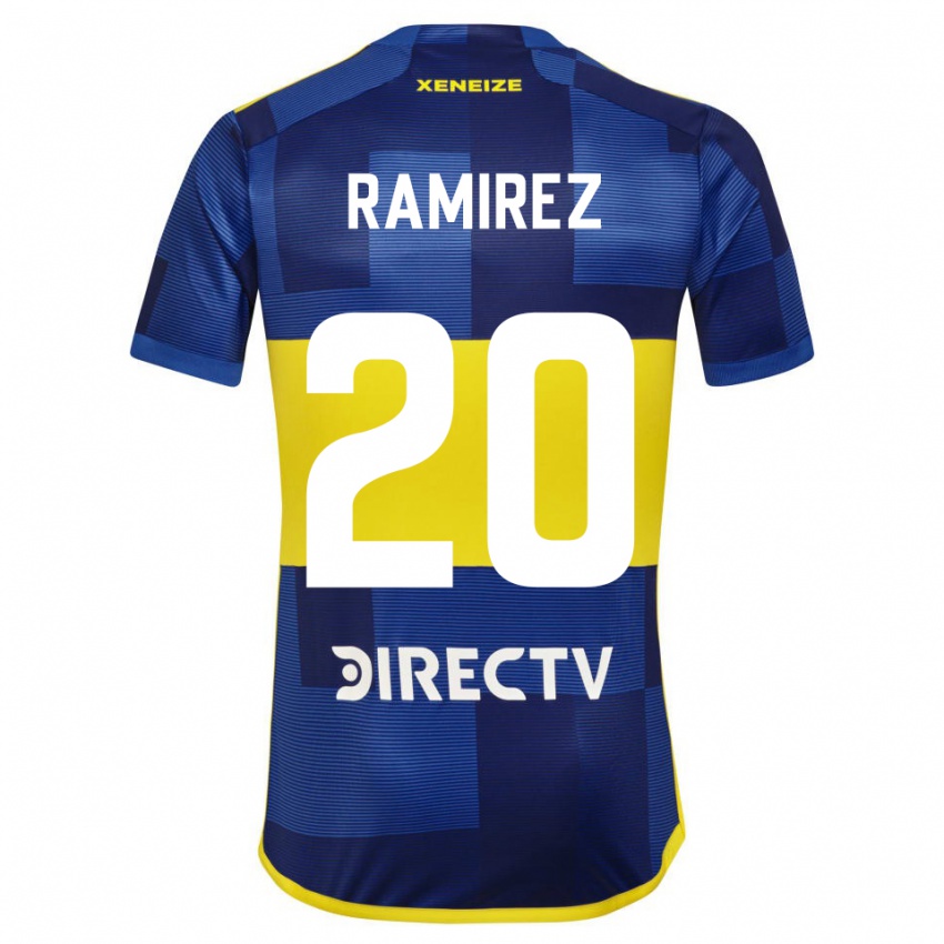 Børn Juan Ramirez #20 Blå Gul Hjemmebane Spillertrøjer 2024/25 Trøje T-Shirt