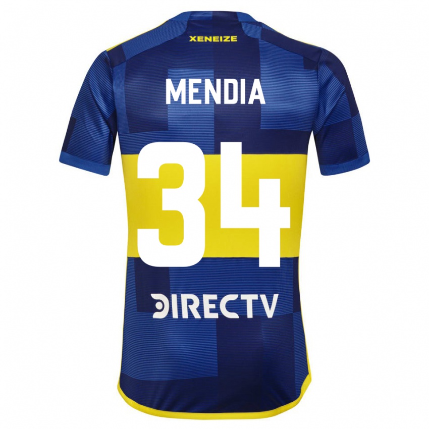 Børn Mateo Mendia #34 Blå Gul Hjemmebane Spillertrøjer 2024/25 Trøje T-Shirt