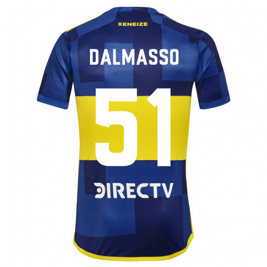 Børn Santiago Dalmasso #51 Blå Gul Hjemmebane Spillertrøjer 2024/25 Trøje T-Shirt