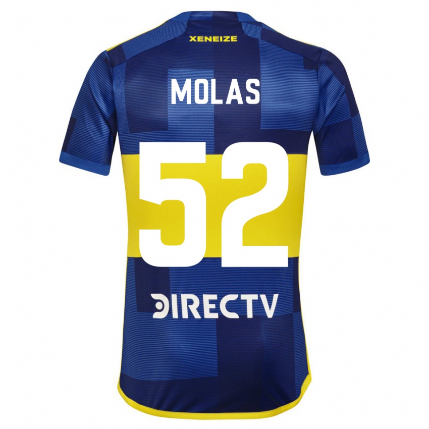 Børn Walter Molas #52 Blå Gul Hjemmebane Spillertrøjer 2024/25 Trøje T-Shirt