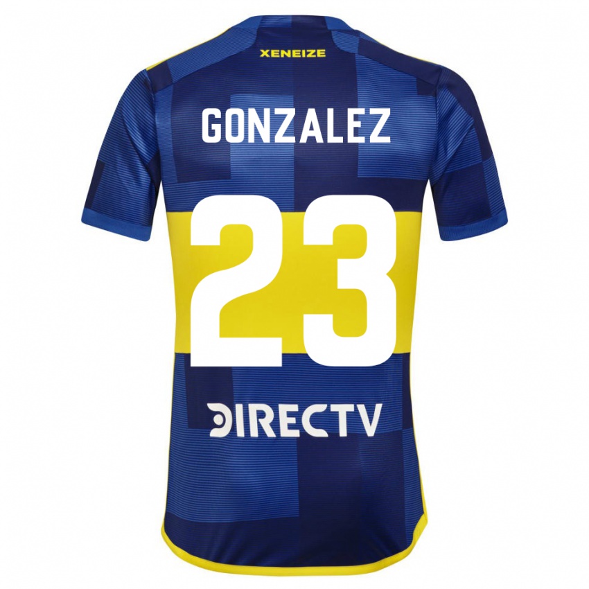 Børn Diego Gonzalez #23 Blå Gul Hjemmebane Spillertrøjer 2024/25 Trøje T-Shirt