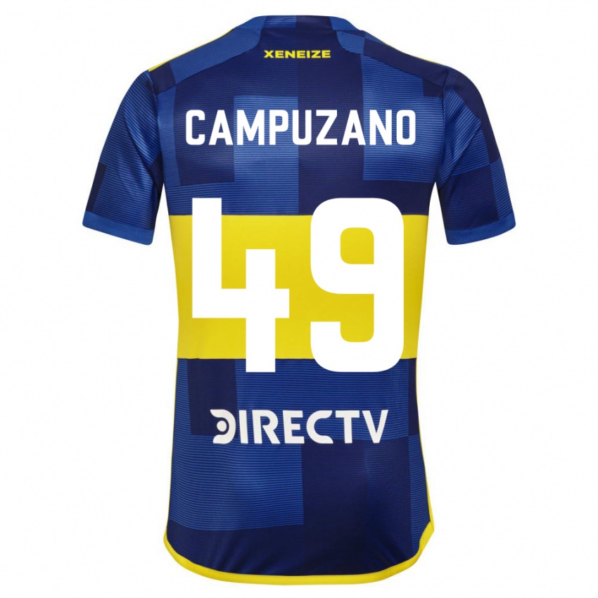 Børn Jorman Campuzano #49 Blå Gul Hjemmebane Spillertrøjer 2024/25 Trøje T-Shirt